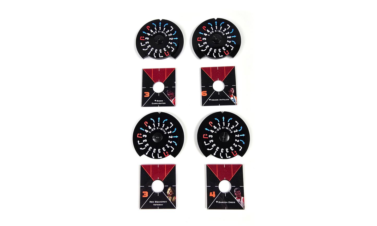 Full Dial and Base plates. X-Wing Pilots