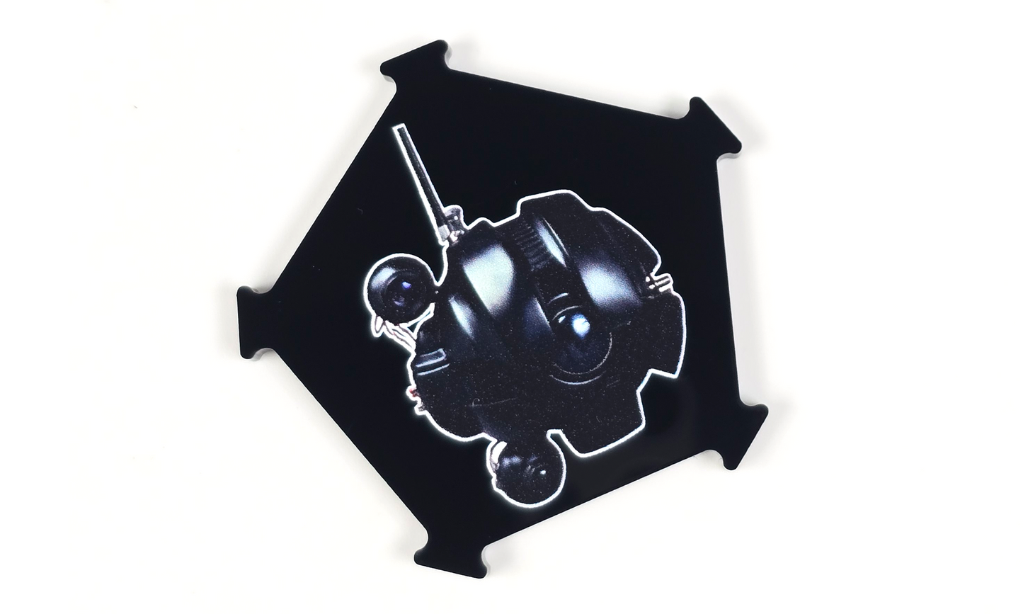 V2 Acrylic Colour Printed Gaming Focus Tokens for Star Wars X-Wing. DRK-1 Probe Droid Remote Tokens (2)