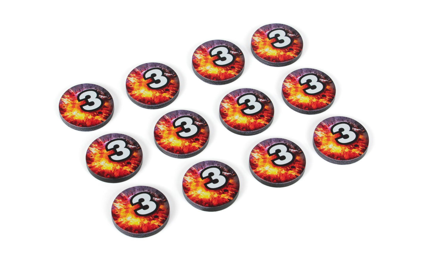 Shatterpoint Compatible. Damage 3 Token Set