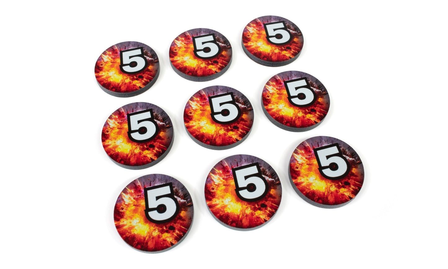 Shatterpoint Compatible. Damage 5 Token Set