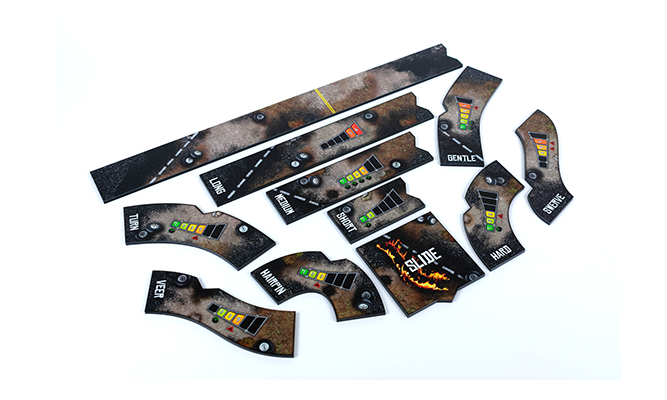 Maneuver Template Set for Gaslands