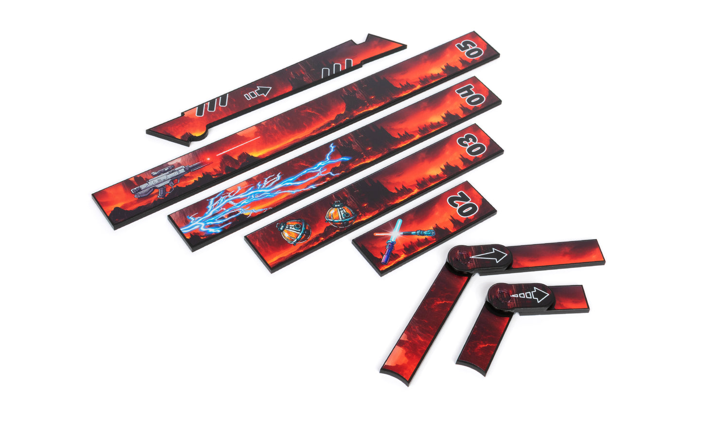 Shatterpoint Compatible Ruler Set. Mustafar Design