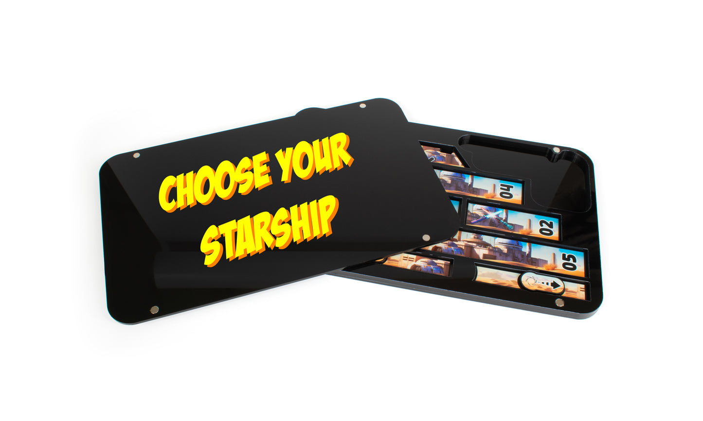 Shatterpoint Compatible Ruler, Tracker & Token Tray - Starships