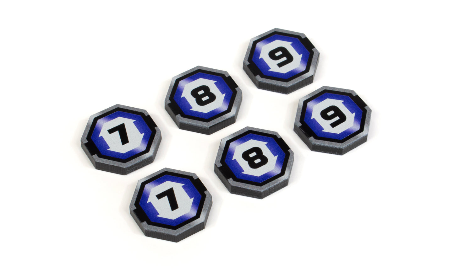 Unit ID (Blue 7-9) Token Set (Double Sided) for Star Wars Legion