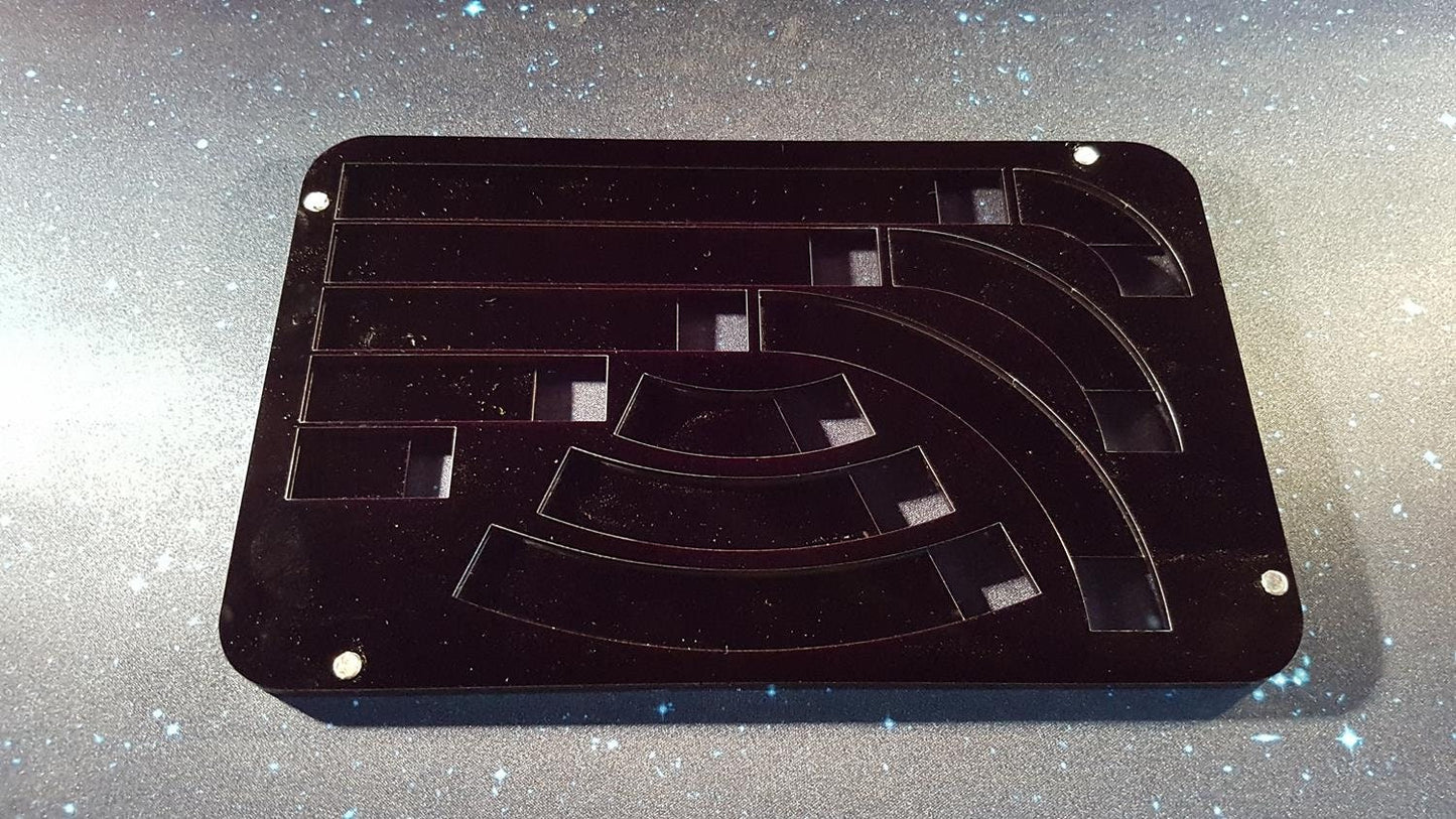 V2 Acrylic Colour Print Gaming Template Tray for Star Wars X-Wing