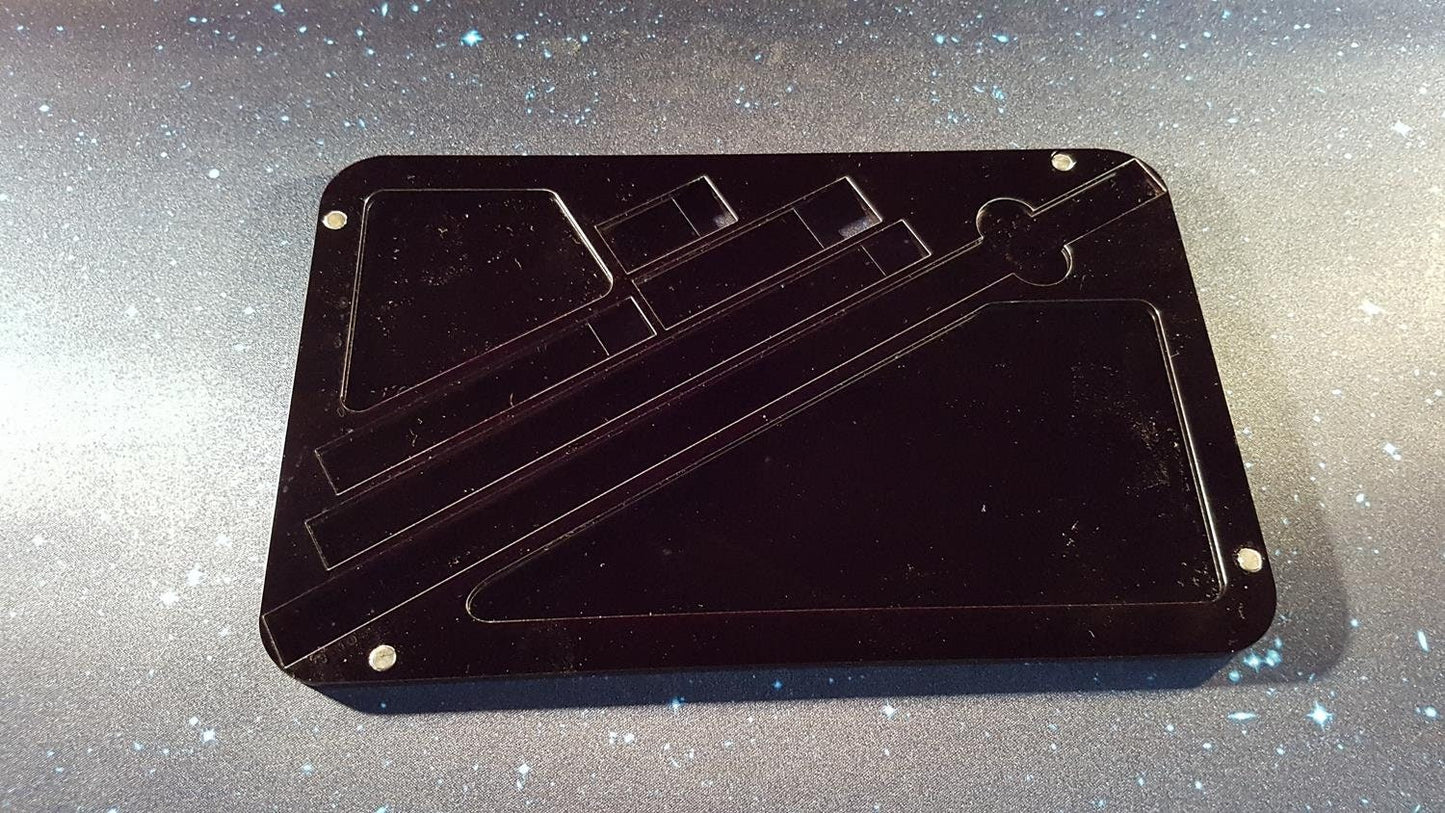 V2 Acrylic Colour Print Gaming Template Tray for Star Wars X-Wing