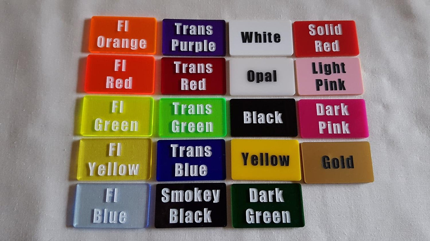 V2 Acrylic Gaming Token Tray Layer for Star Wars X-Wing