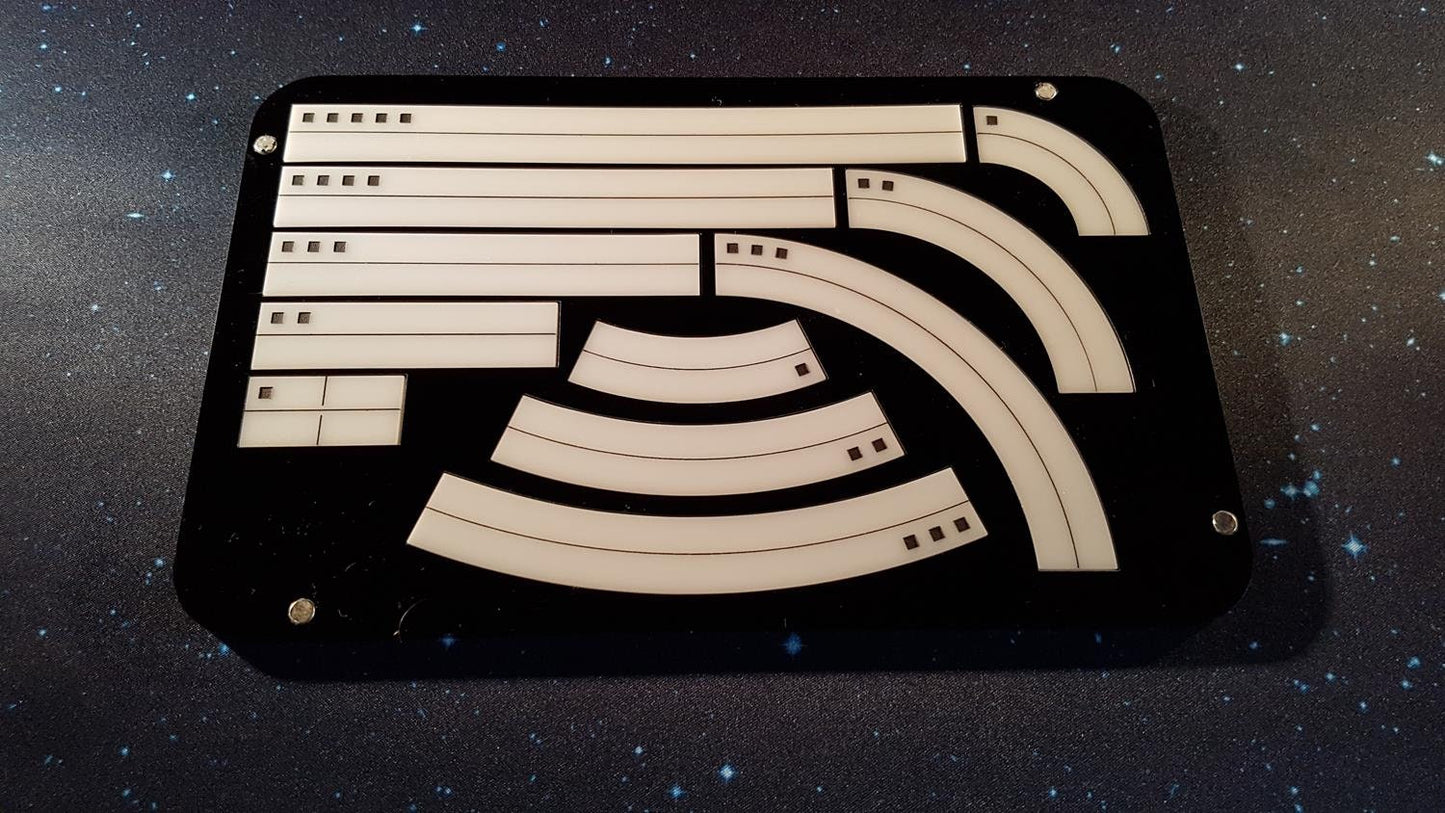 V2 Acrylic Colour Print Gaming Template Tray for Star Wars X-Wing
