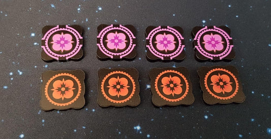 V2 Acrylic Colour Printed Gaming Force Tokens (Double Sided) for Star Wars X-Wing