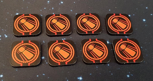 V2 Acrylic Colour Printed Gaming Stress Tokens for Star Wars X-Wing