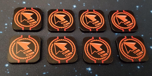 V2 Acrylic Colour Printed Gaming Strain Tokens for Star Wars X-Wing