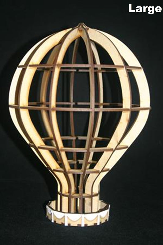 Laser Cut MDF Hot Air Balloon Model Kit. Various Sizes Available. Steampunk. Hat Embellishment. Decoration.