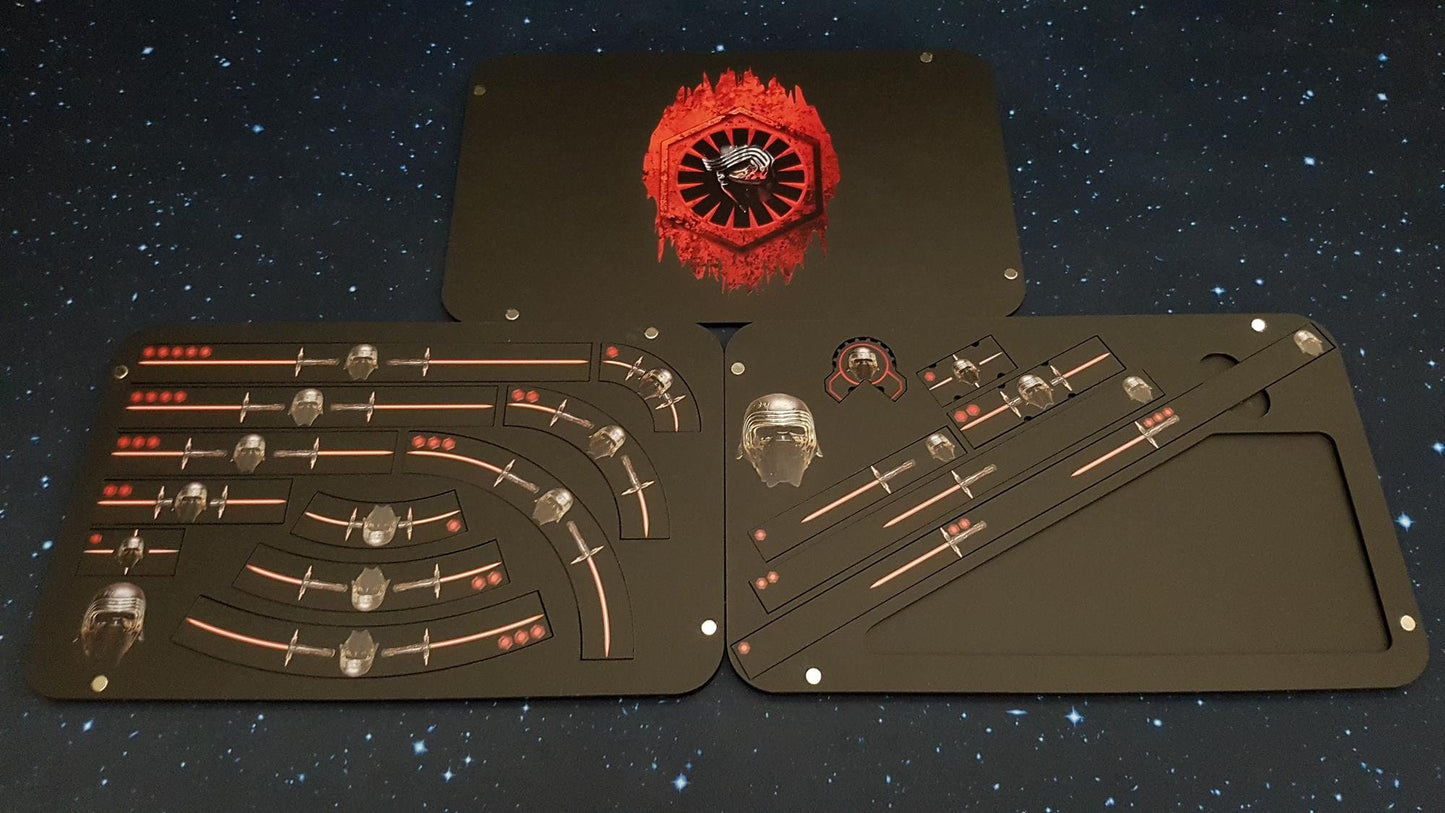V2 Acrylic Colour Print Kylo Ren Gaming Template Tray *LIMITED EDITION* for Star Wars X-Wing