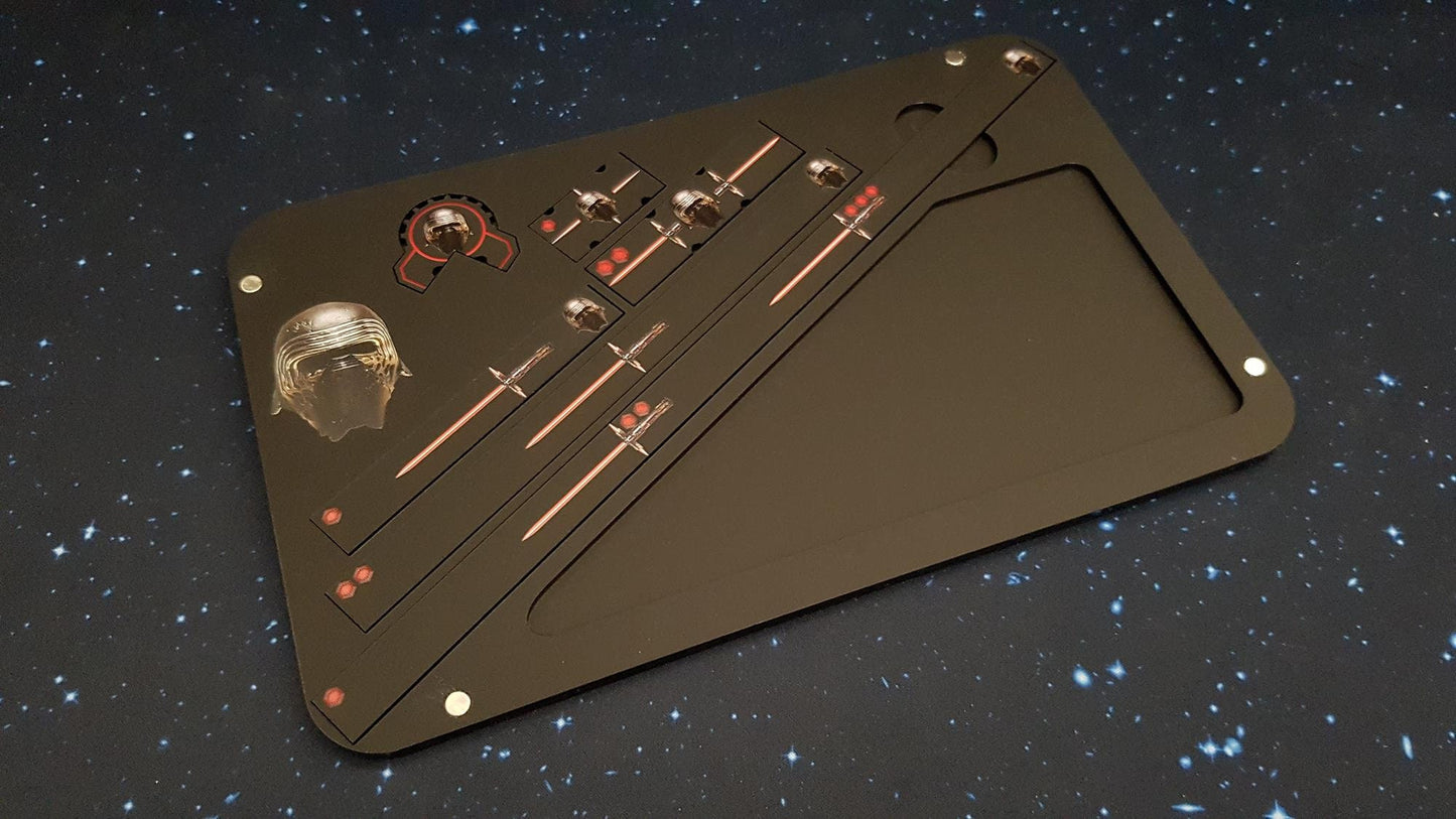 V2 Acrylic Colour Print Kylo Ren Gaming Template Tray *LIMITED EDITION* for Star Wars X-Wing