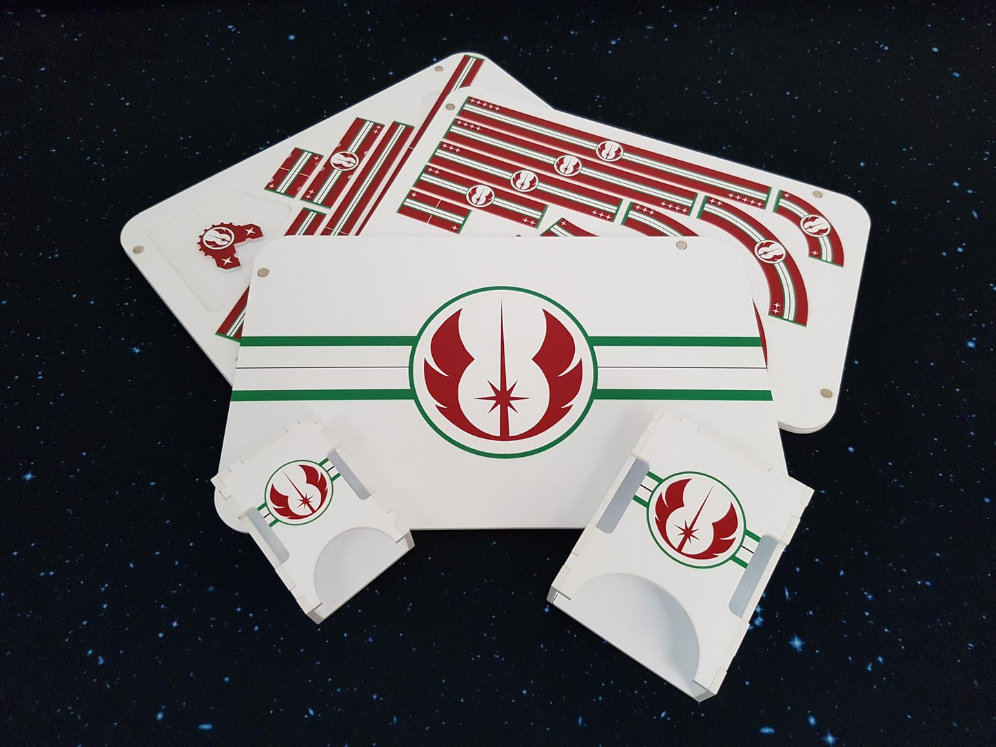 V2 White Acrylic Colour Printed Jedi Collection for Star Wars X-Wing