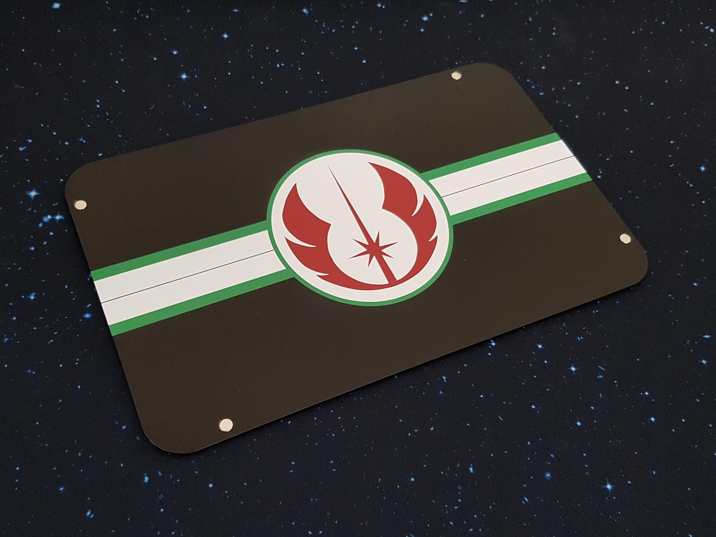 V2 Black Acrylic, Colour Printed Jedi Collection (Templates, Tray, Damage Decks) for Star Wars X-Wing