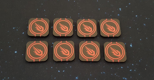 V2 Acrylic Colour Printed Gaming Deplete Tokens for Star Wars X-Wing