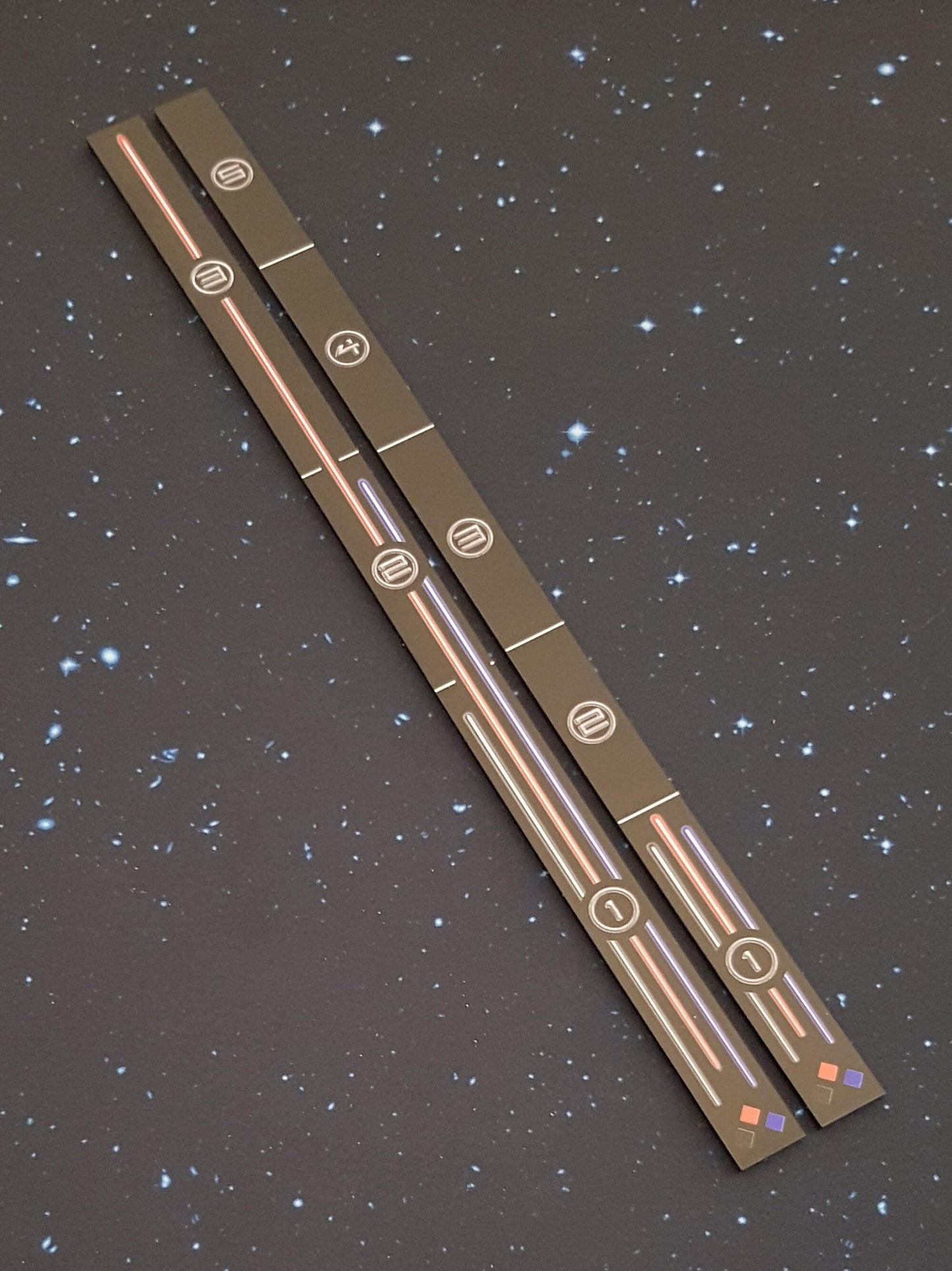 Acrylic Colour Printed Gaming Templates (Range) for Star Wars Armada