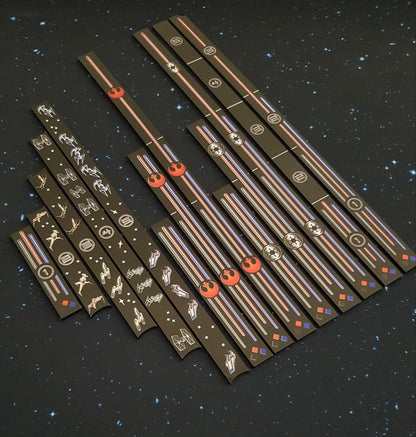 Acrylic Colour Printed Gaming Templates (Range) for Star Wars Armada