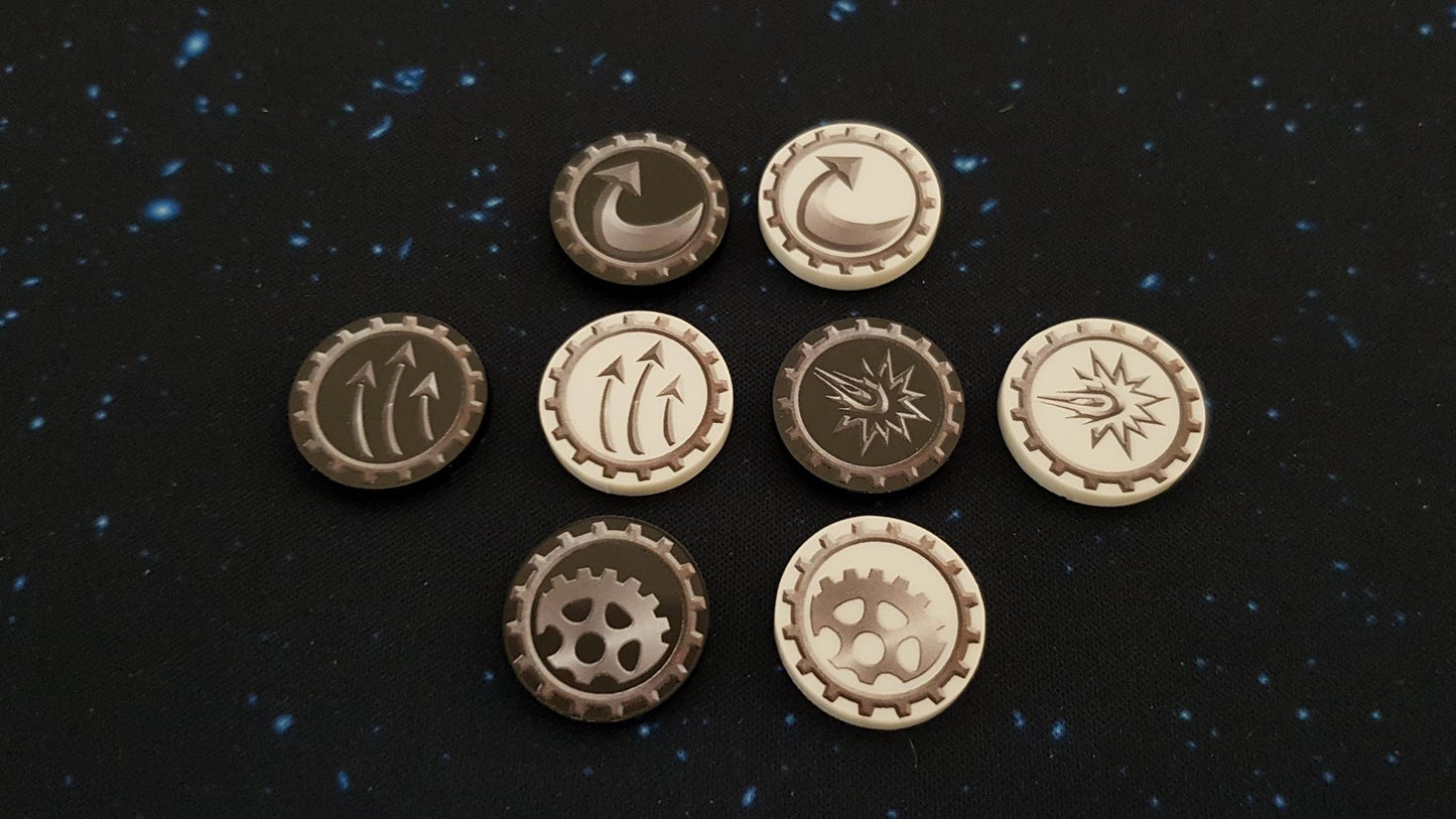 V2 Acrylic Colour Printed Gaming Tokens (Command) for Star Wars Armada