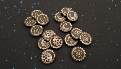 V2 Acrylic Colour Printed Gaming Tokens (Command) for Star Wars Armada
