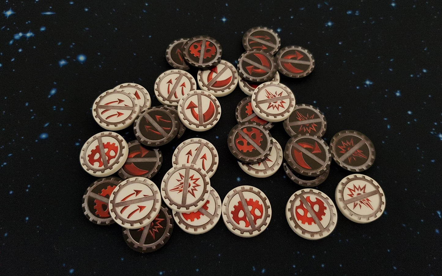 V2 Acrylic Colour Printed Gaming Tokens (Raid) for Star Wars Armada
