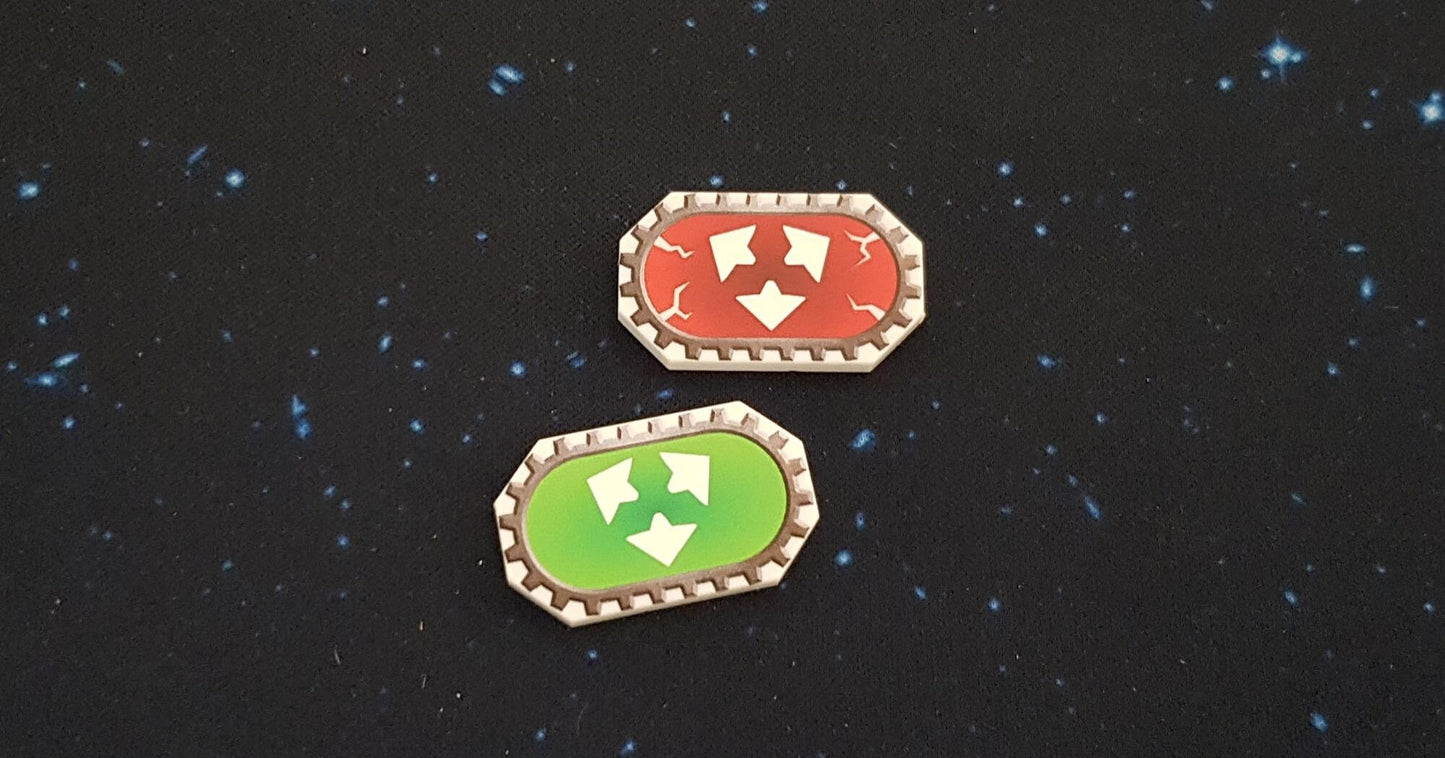 V2 Acrylic Colour Printed Gaming Tokens (Defense) for Star Wars Armada