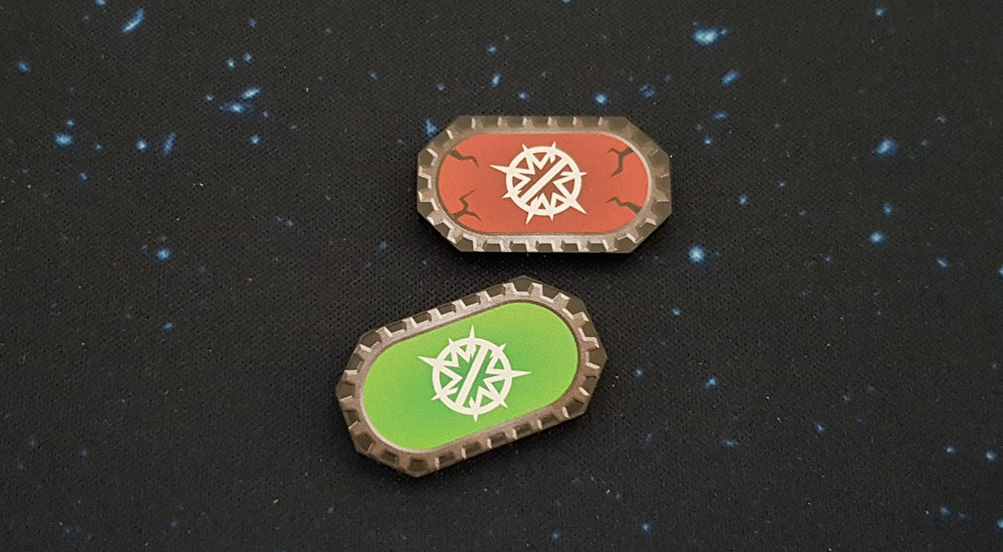 V2 Acrylic Colour Printed Gaming Tokens (Defense) for Star Wars Armada