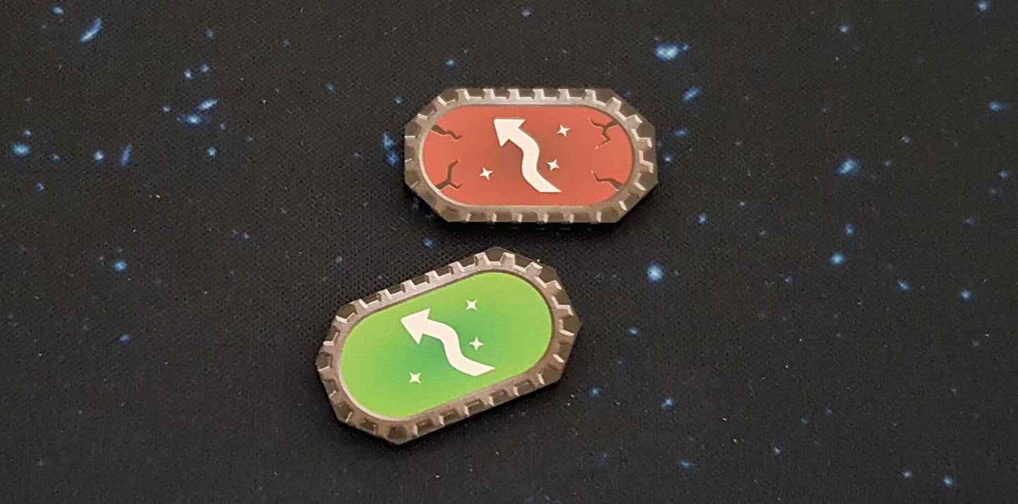V2 Acrylic Colour Printed Gaming Tokens (Defense) for Star Wars Armada
