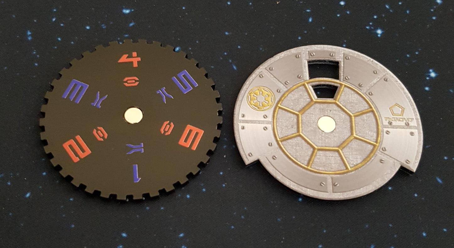 Acrylic Colour Printed Gaming Dials for Star Wars Armada