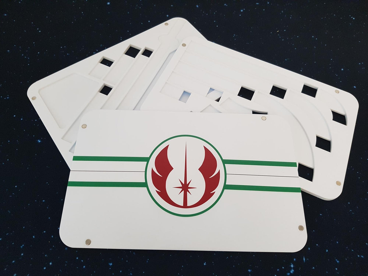 V2 White Acrylic Colour Printed Jedi Collection for Star Wars X-Wing