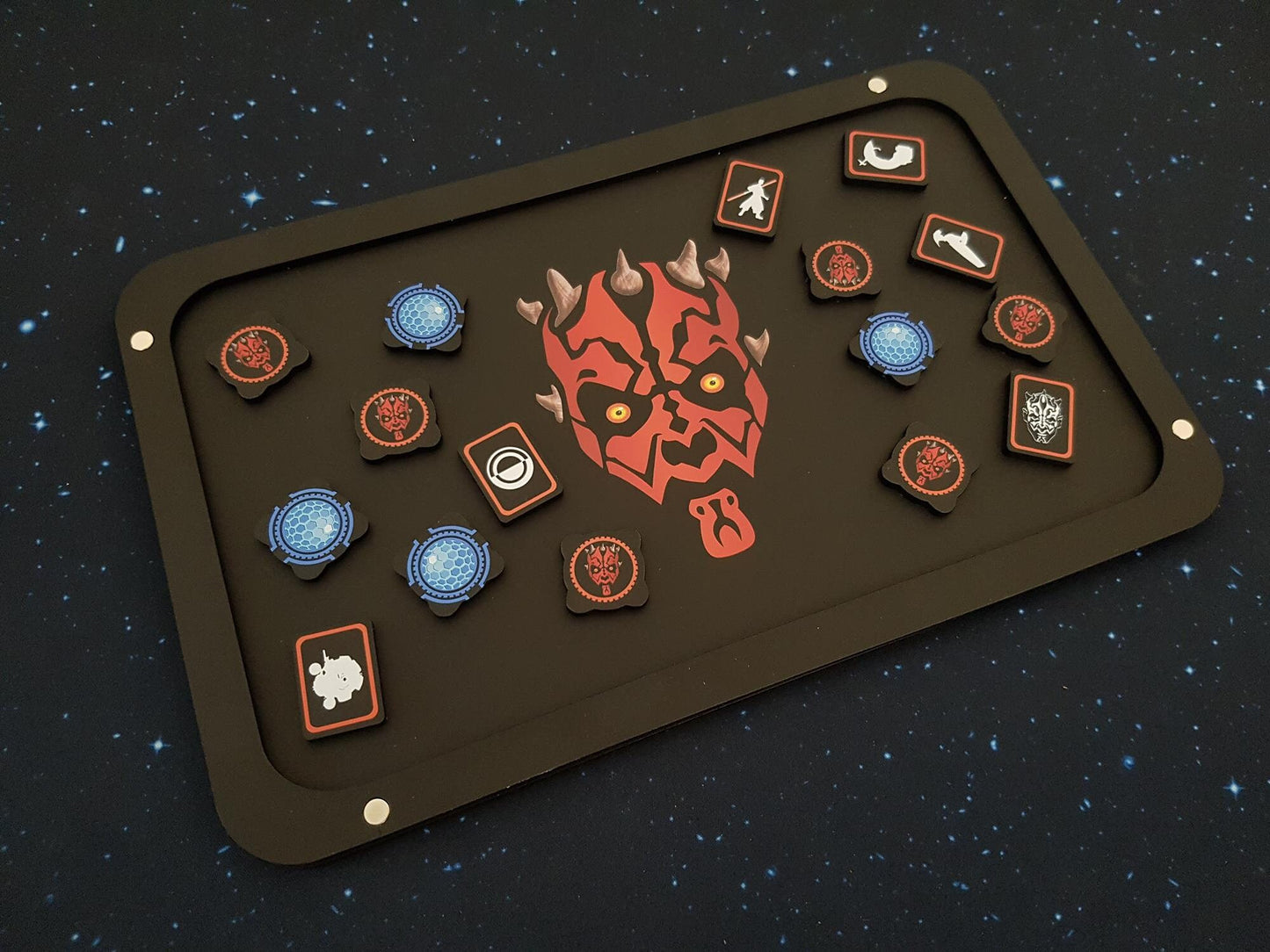 V2 Black Matt Acrylic Colour Printed and Engraved Darth Maul Collection *LIMITED EDITION 2* for Star Wars X-Wing