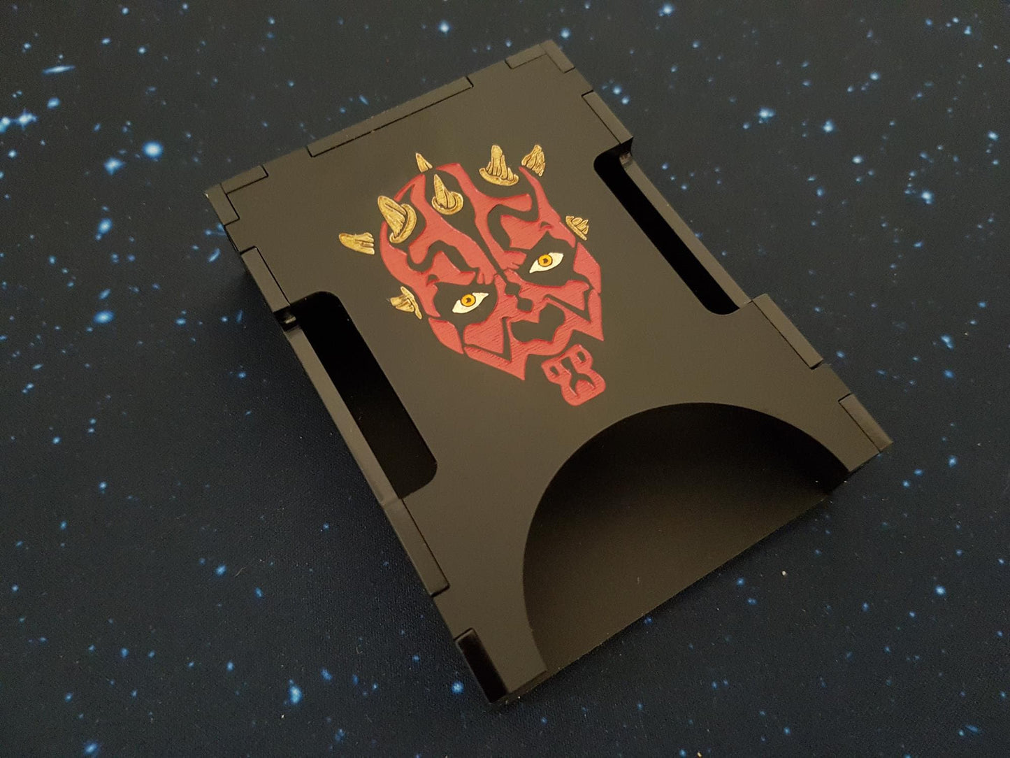 V2 Black Matt Acrylic Colour Printed and Engraved Darth Maul Collection *LIMITED EDITION 2* for Star Wars X-Wing