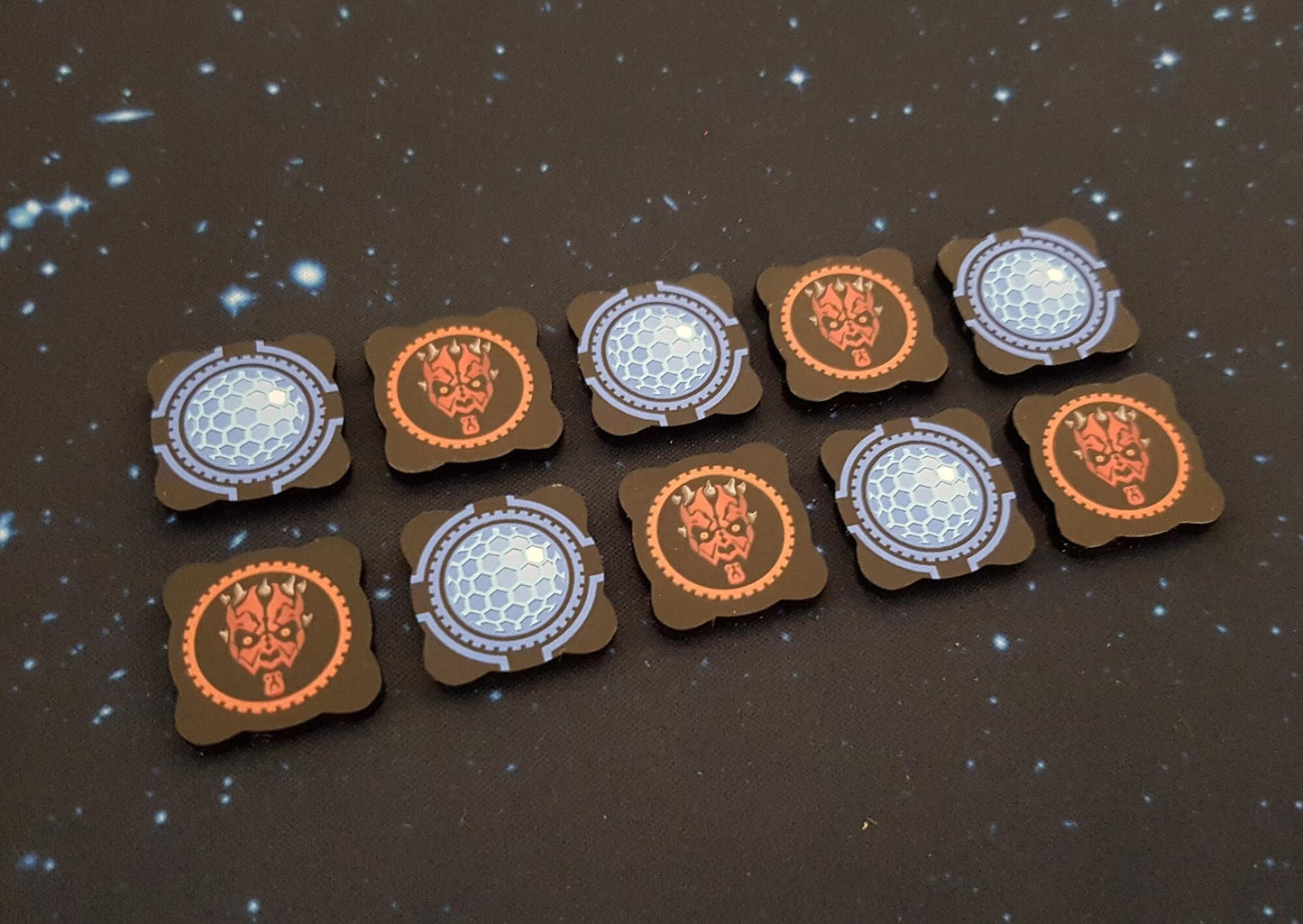 V2 Black Matt Acrylic Colour Printed and Engraved Darth Maul Collection *LIMITED EDITION 2* for Star Wars X-Wing
