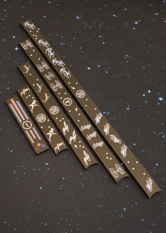 Acrylic Colour Printed Gaming Templates (Movement) for Star Wars Armada