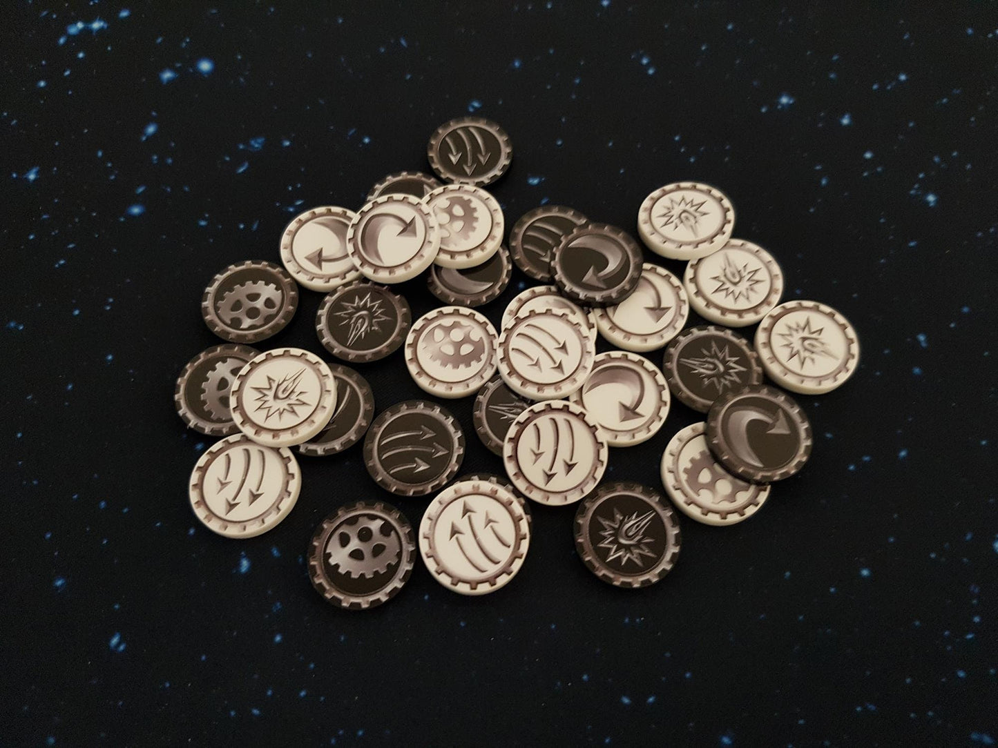 V2 Acrylic Colour Printed Gaming Tokens (Command) for Star Wars Armada
