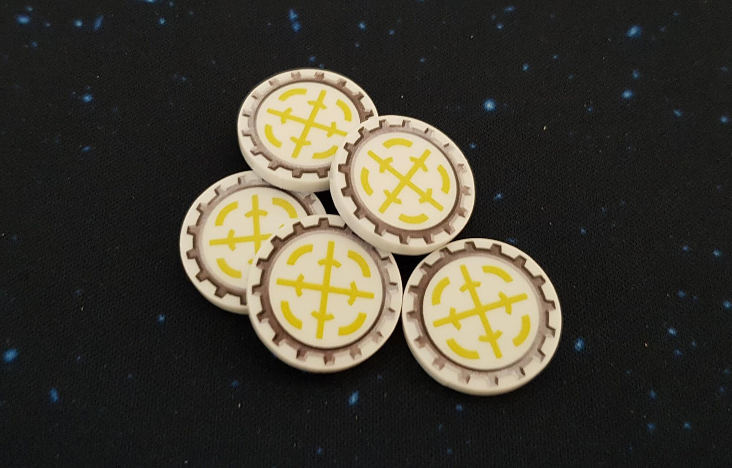 V2 Acrylic Colour Printed Gaming Tokens (Objective) for Star Wars Armada