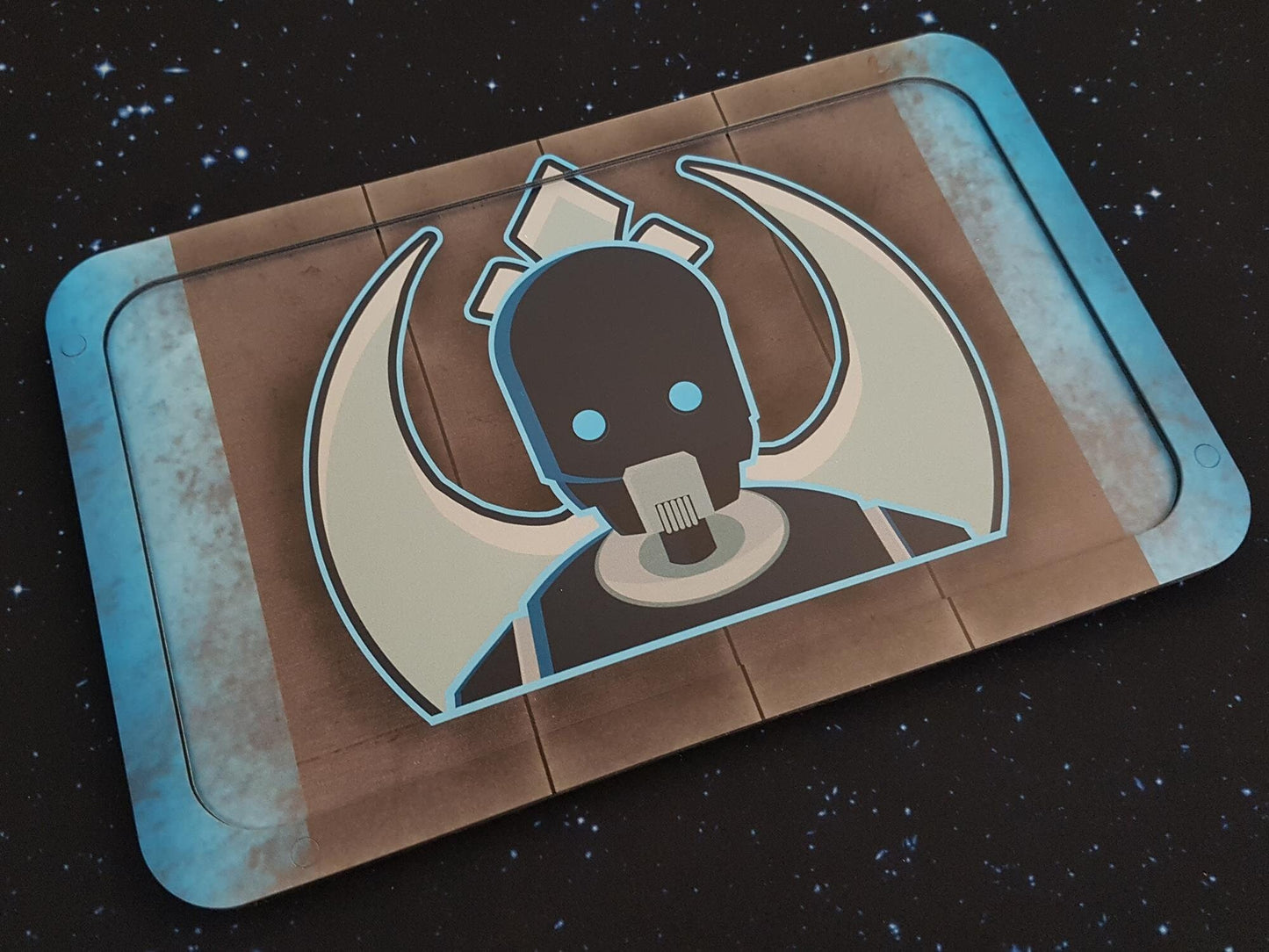 V2 Matt Black Acrylic Colour Printed K2SO Collection (Templates, Tray, Damage Decks) for Star Wars X-Wing