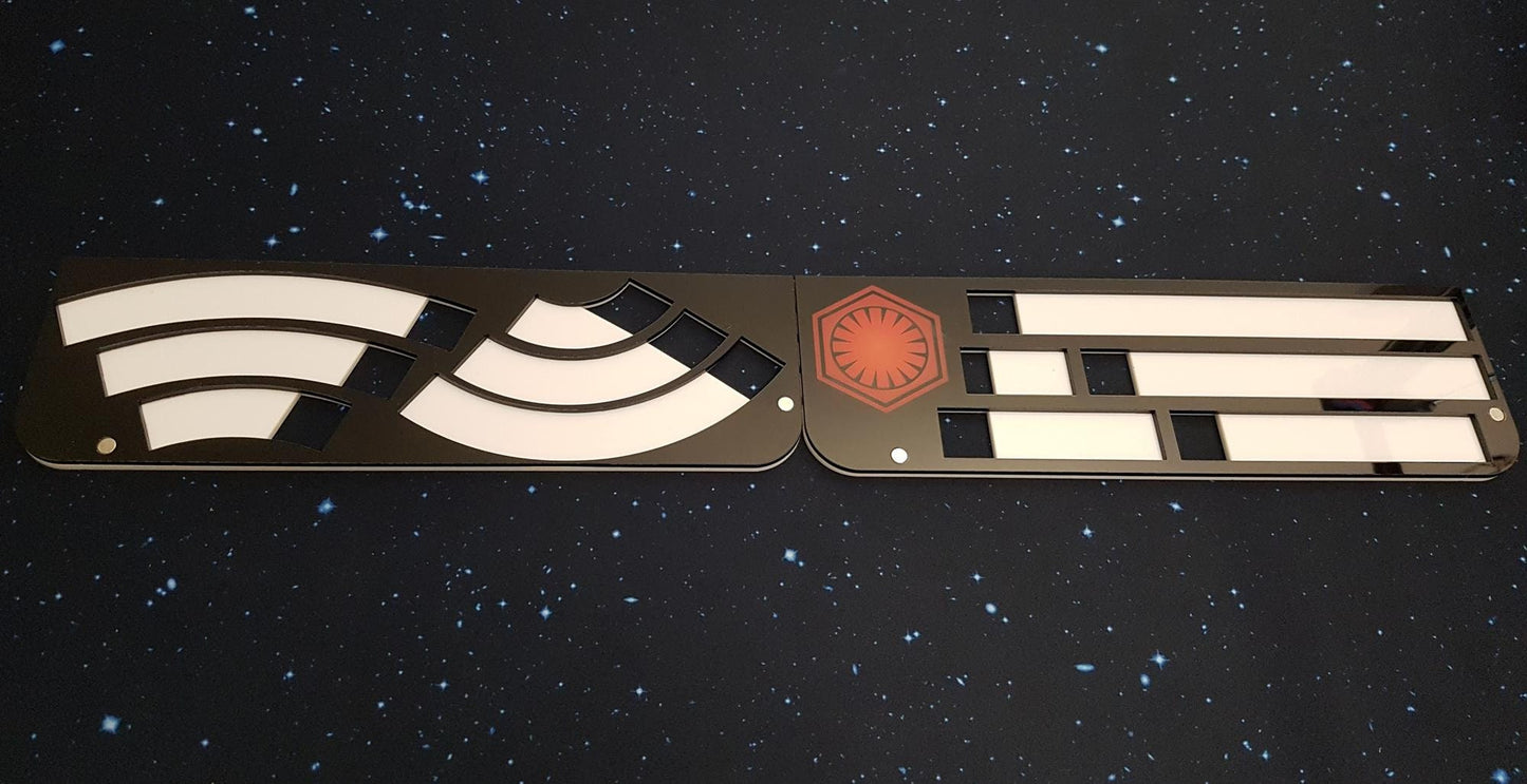 V2 Acrylic Colour Print Split Gaming Movement Tray Only for Star Wars X-Wing