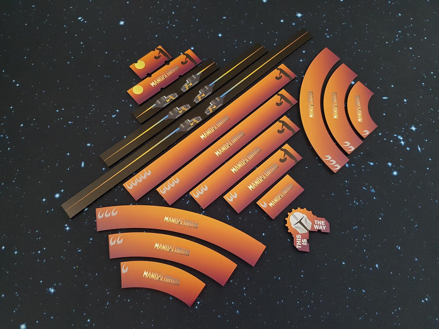 V2 Acrylic Colour Printed Mandalorian Collection (Design 1) for Star Wars X-Wing