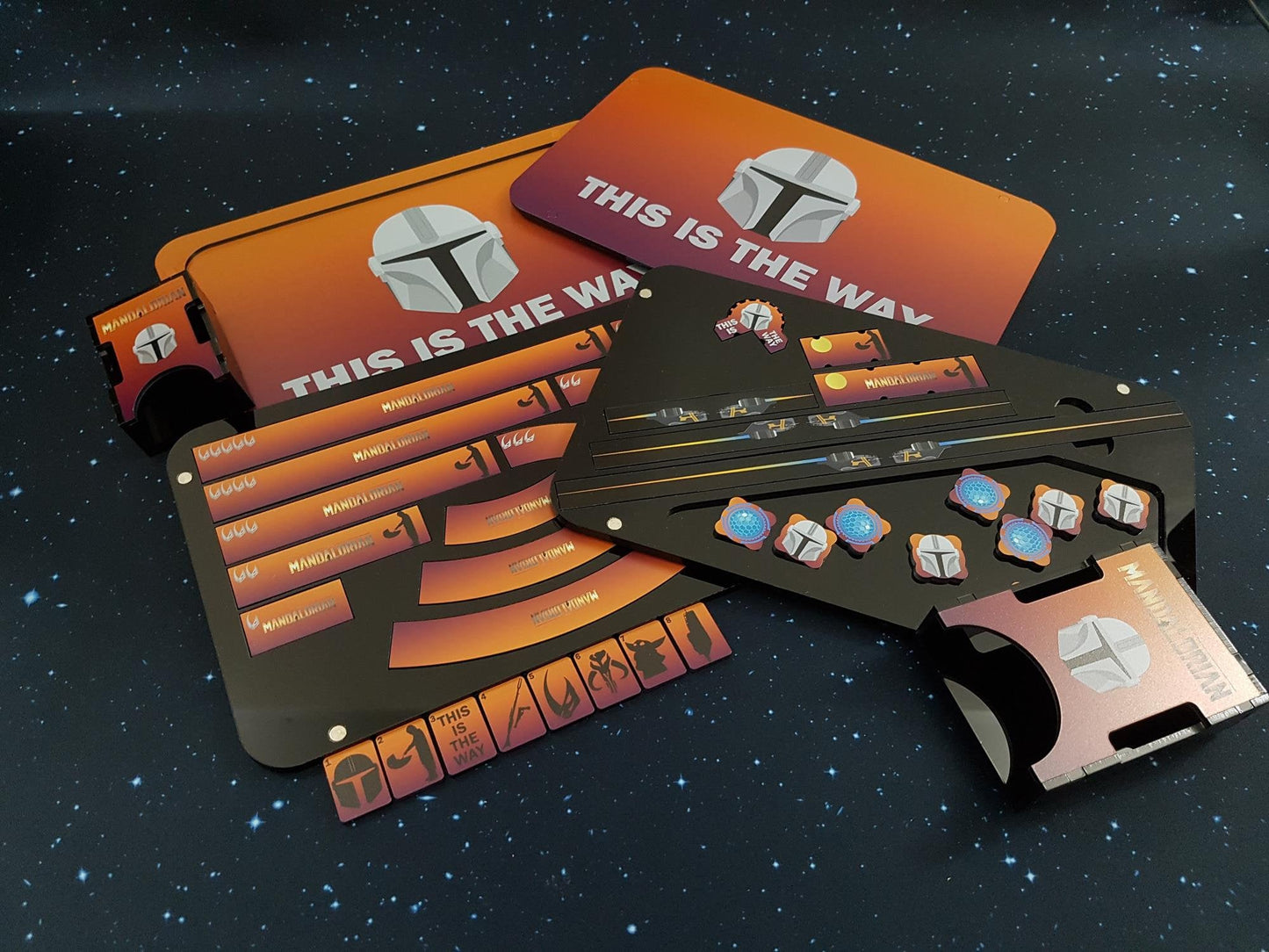 V2 Acrylic Colour Printed Mandalorian Collection (Design 1) for Star Wars X-Wing