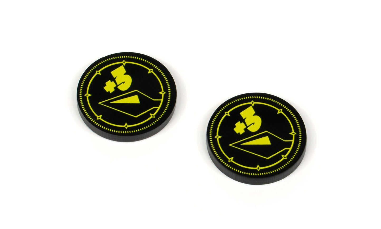 Damage Modifier Tokens +3/+4 (Double Sided) for Flesh and Blood TCG