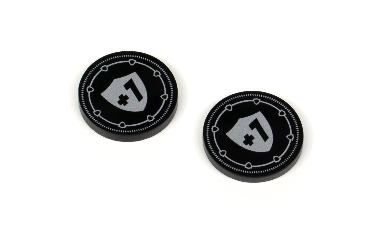 Armour Modifier Tokens +1/+2 (Double Sided) for Flesh and Blood TCG