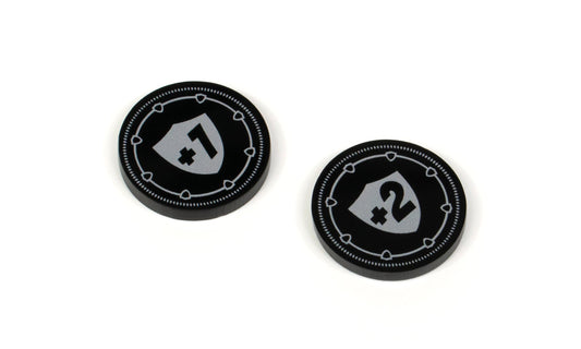 Armour Modifier Tokens +1/+2 (Double Sided) for Flesh and Blood TCG