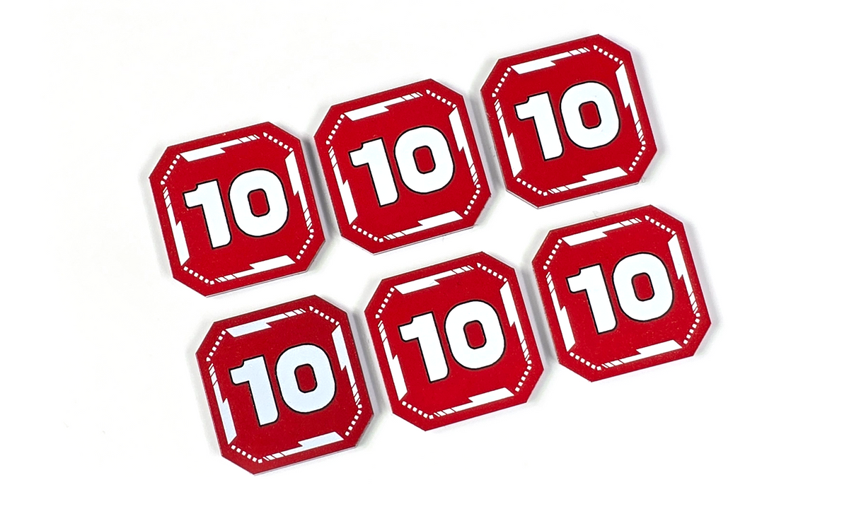Gundam Assemble Compatible - 10 Damage Token