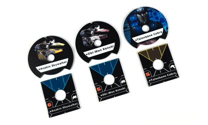 Star Wars X-Wing Compatible Dials and Ship Base Plates.