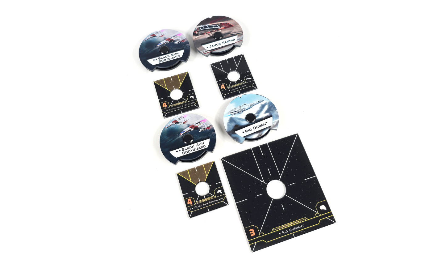 X2PO Scum Dials, Base Plates and Cards.