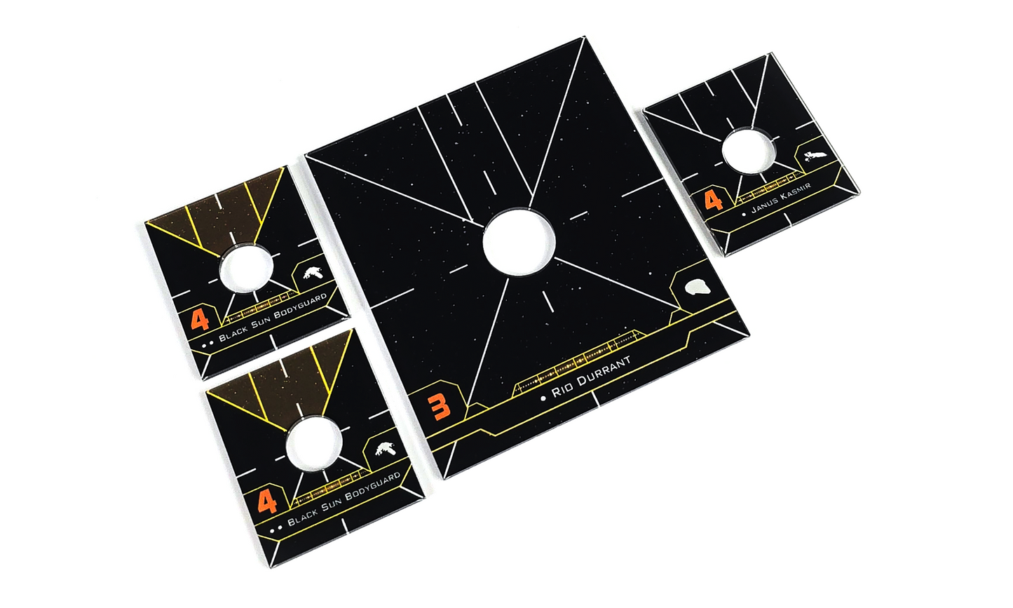 X2PO Scum Dials, Base Plates and Cards.