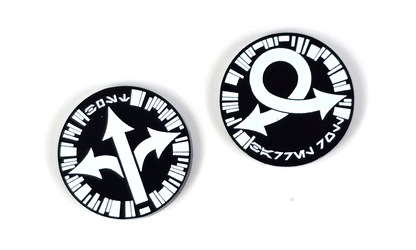 V2 Acrylic Colour Printed Gaming Tokens for Star Wars X-Wing. Boost/Barrell Roll