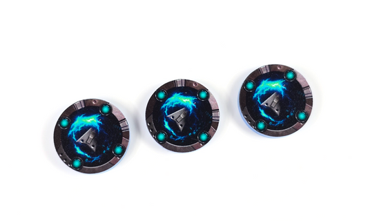 V2 Acrylic Colour Printed Gaming Cloak Tokens for Star Wars X-Wing. New Range